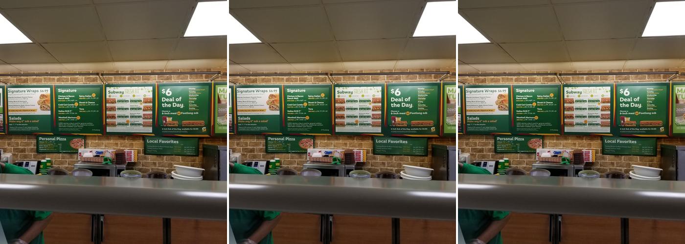 Subway Menu