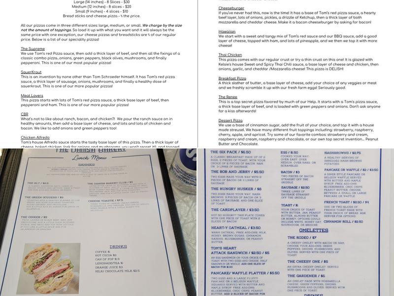 Danish Bakery Menu