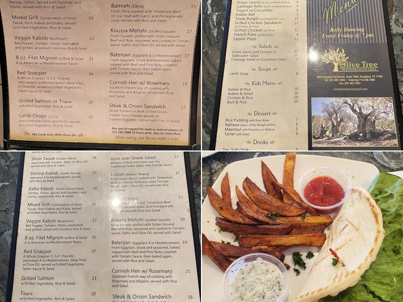 Olive Tree Menu