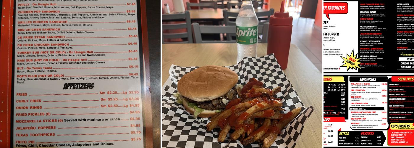 BURGER POP MESQUITE Menu