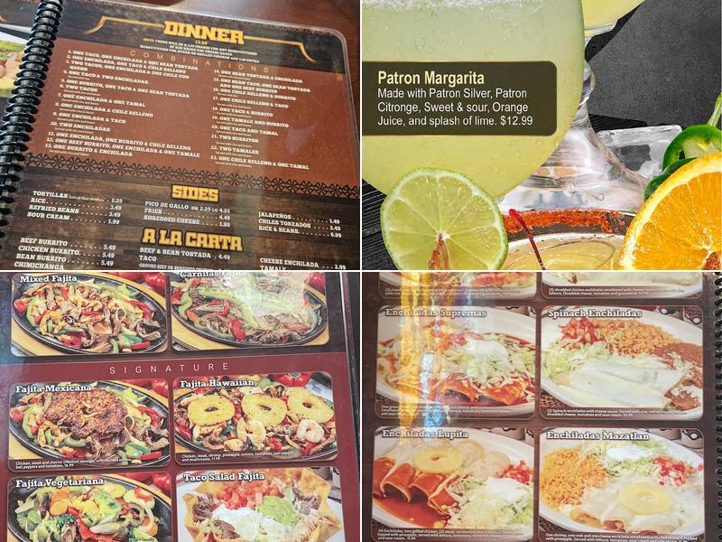 San Pedro Méxican Restaurant Menu