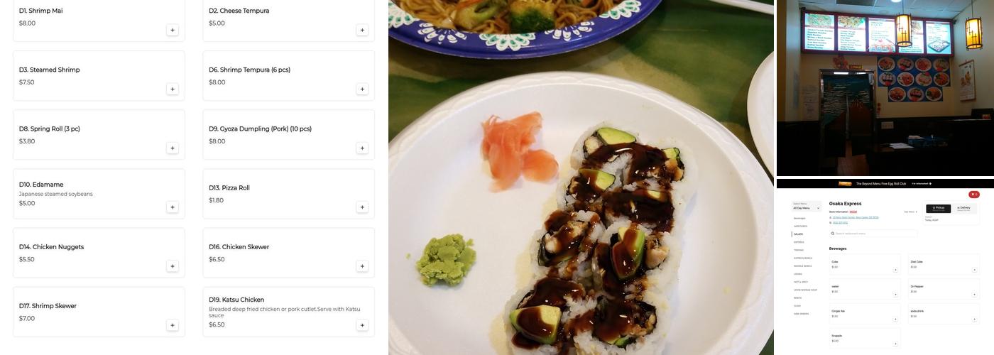 Osaka Express Menu