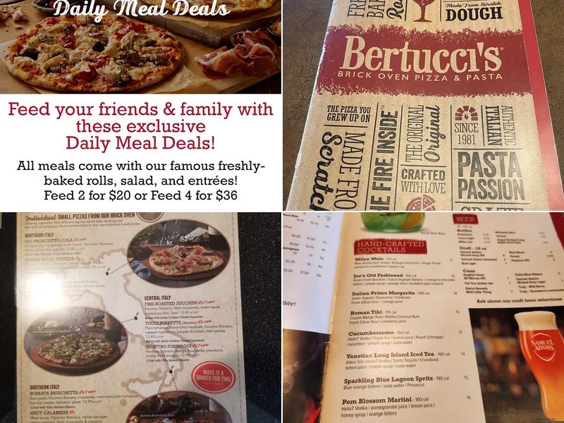 Bertucci's Italian Restaurant Menu