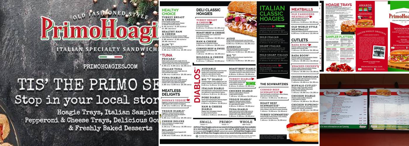 PrimoHoagies Menu
