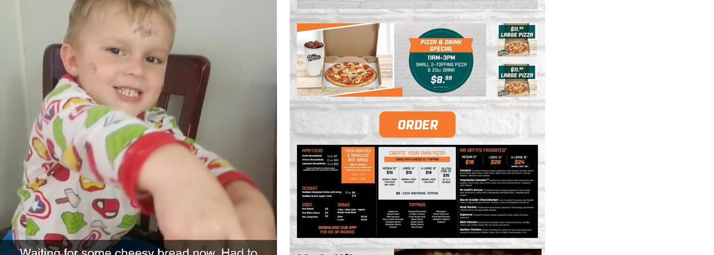 Mr. Gatti's Pizza Menu