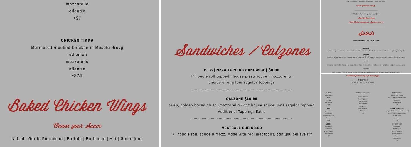 Durkin's Pizza - Frisco Menu