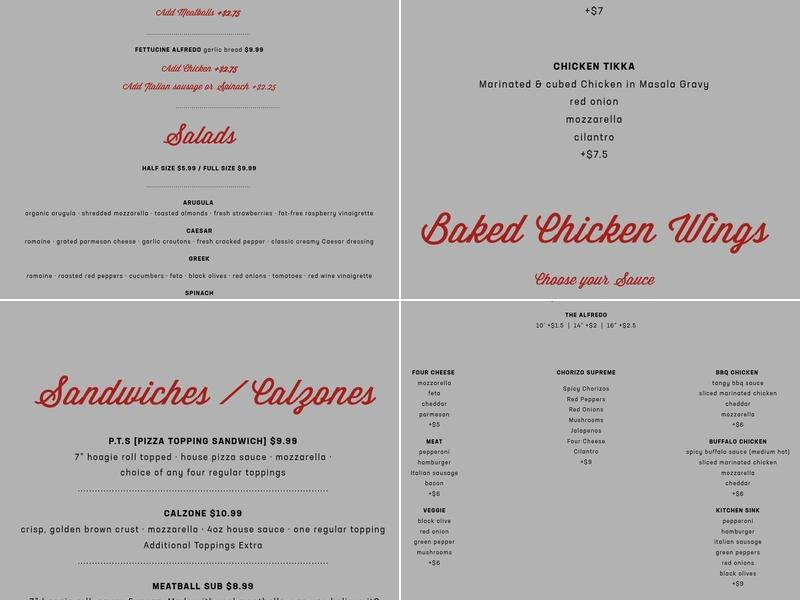 Durkin's Pizza - Frisco Menu