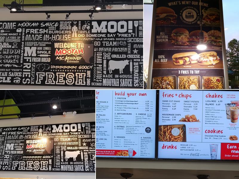 MOOYAH Burgers, Fries & Shakes Menu