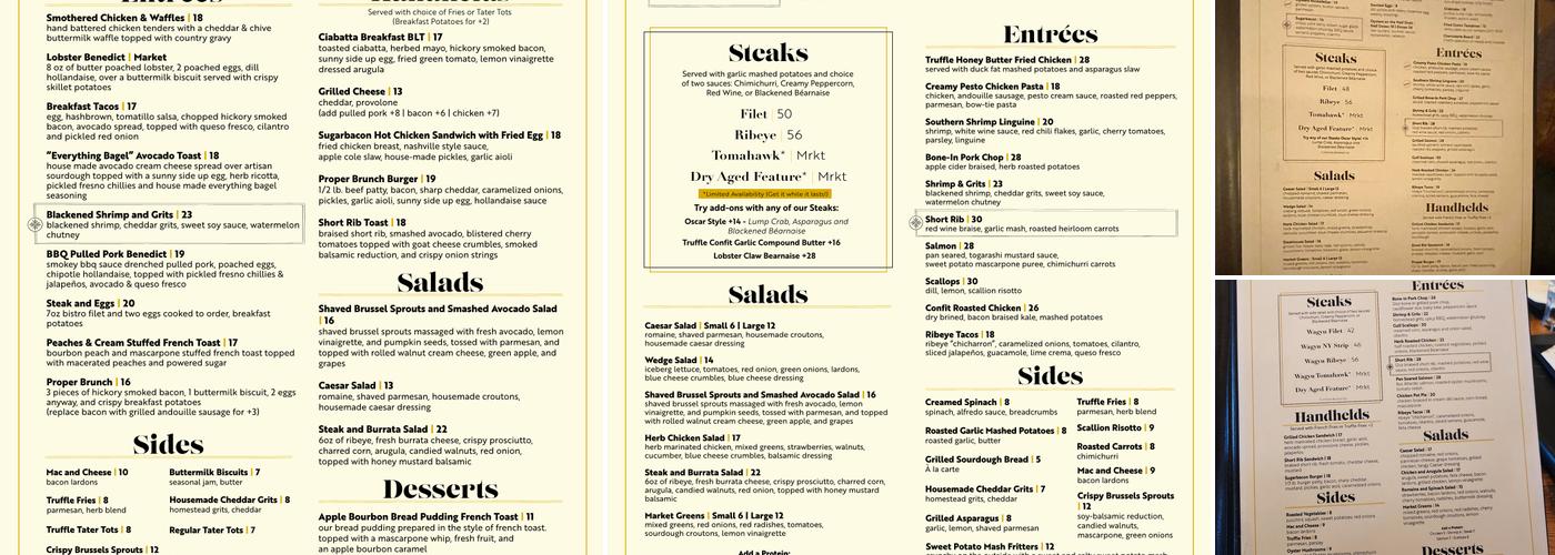 Sugarbacon Proper Kitchen Menu