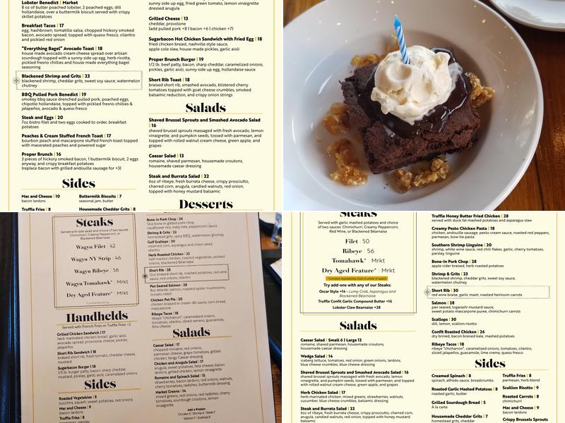 Sugarbacon Proper Kitchen Menu