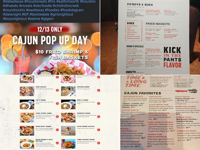 Razzoo's Cajun Cafe Menu