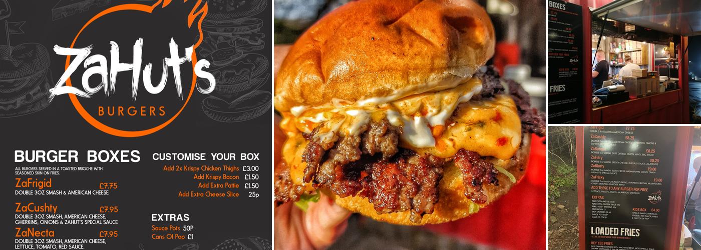 Zahut's Burgers Menu