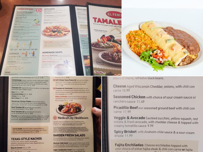 El Fenix Menu