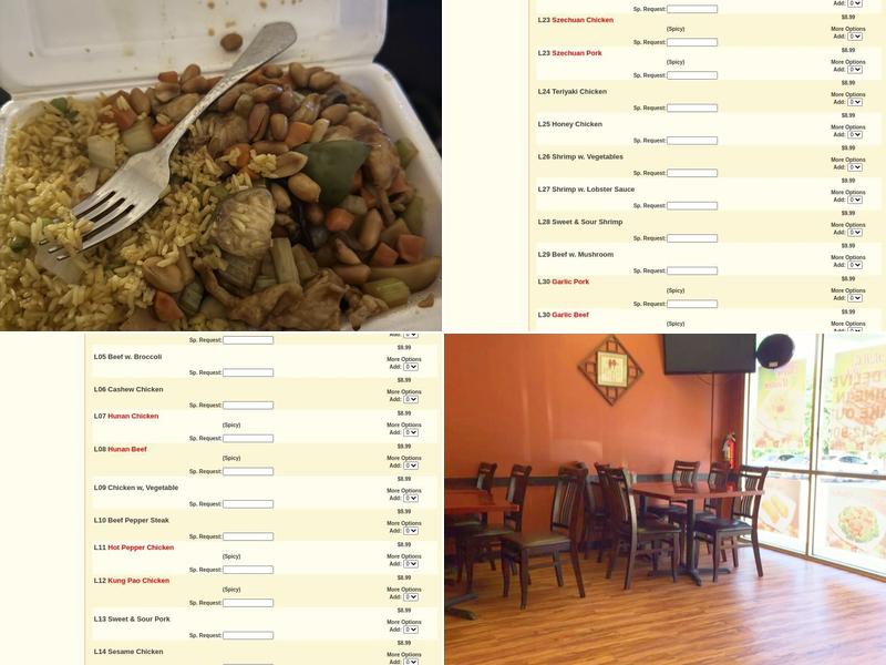 China Pot Menu