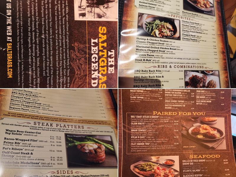 Saltgrass Steak House Menu