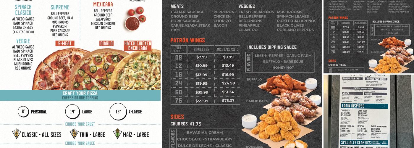 Pizza Patrón West University Menu