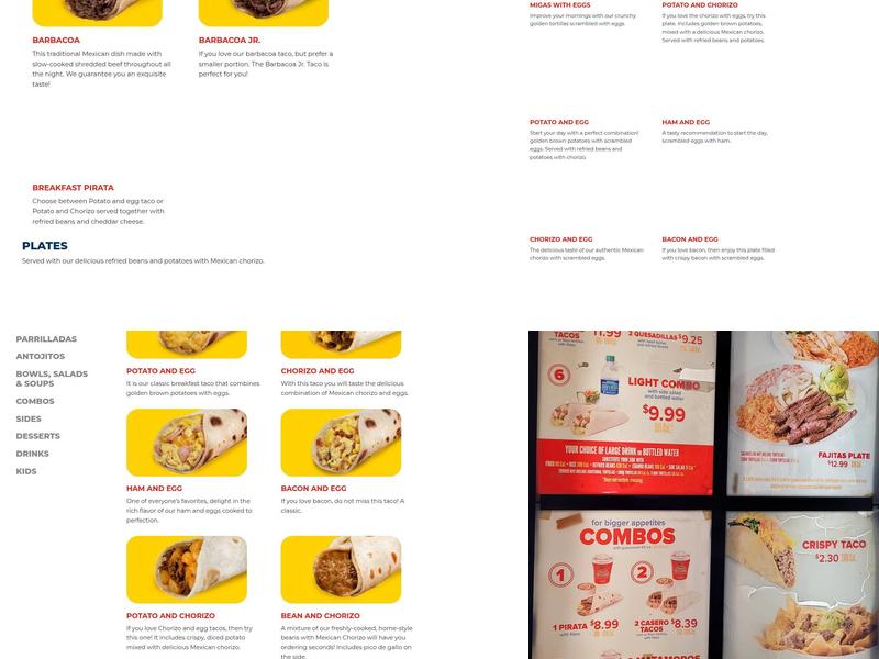 Taco Palenque Menu