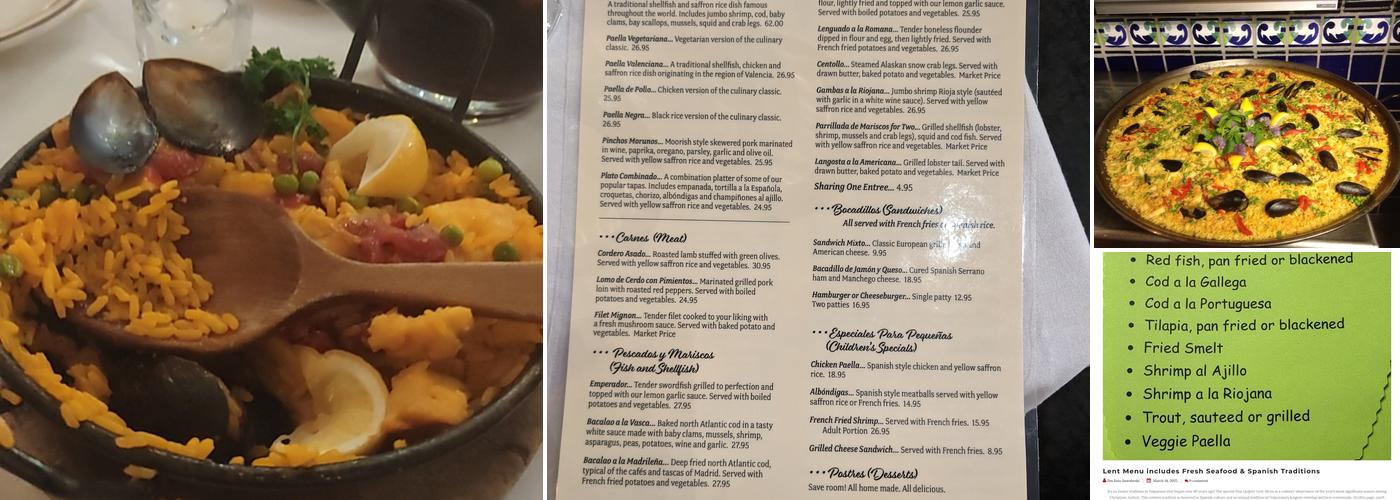 Don Quijote Menu