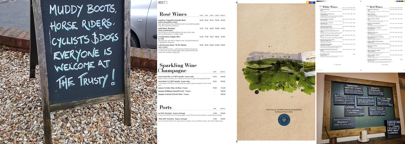 The Trusty Servant Inn Menu