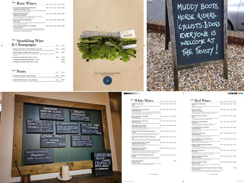 The Trusty Servant Inn Menu