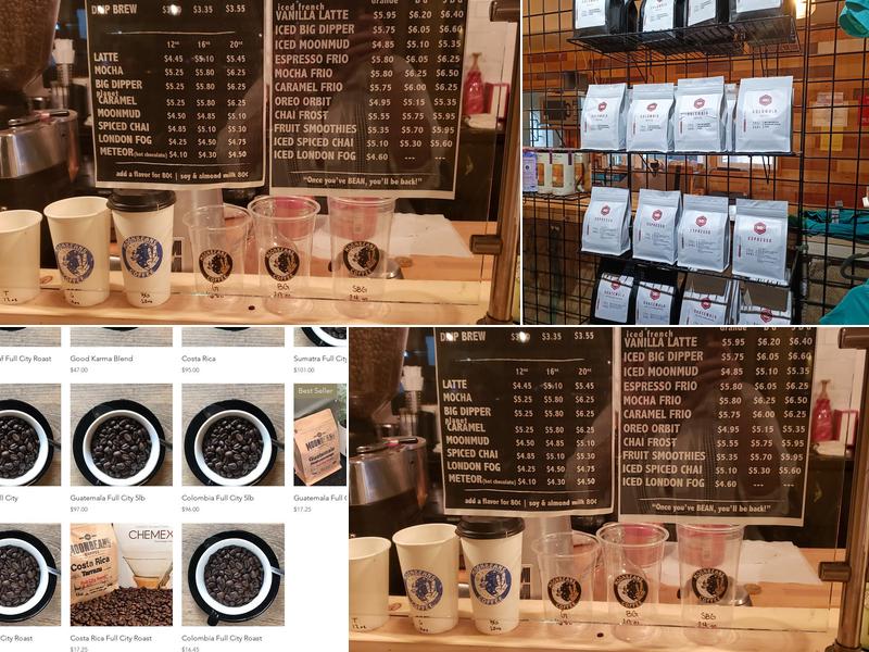 MoonBeans Coffee Menu