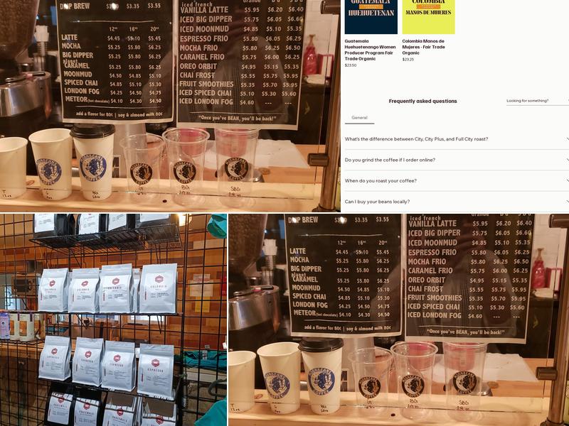MoonBeans Coffee Menu