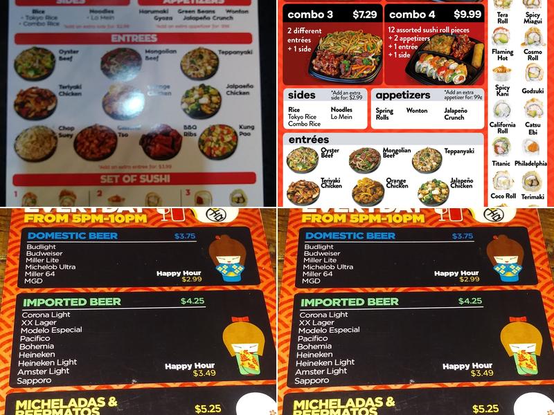 Kurai Sushi & Chinese Buffet Menu