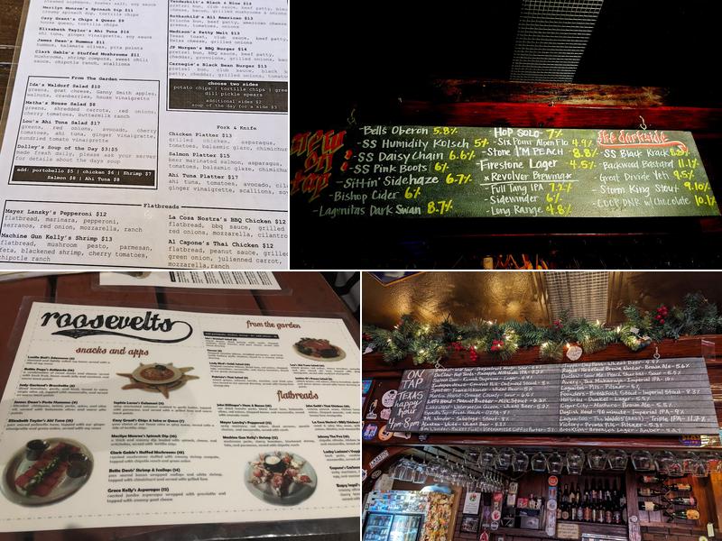 Roosevelt's at 7 Menu