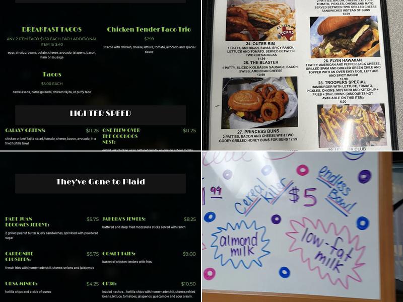 Galaxy B&G Menu