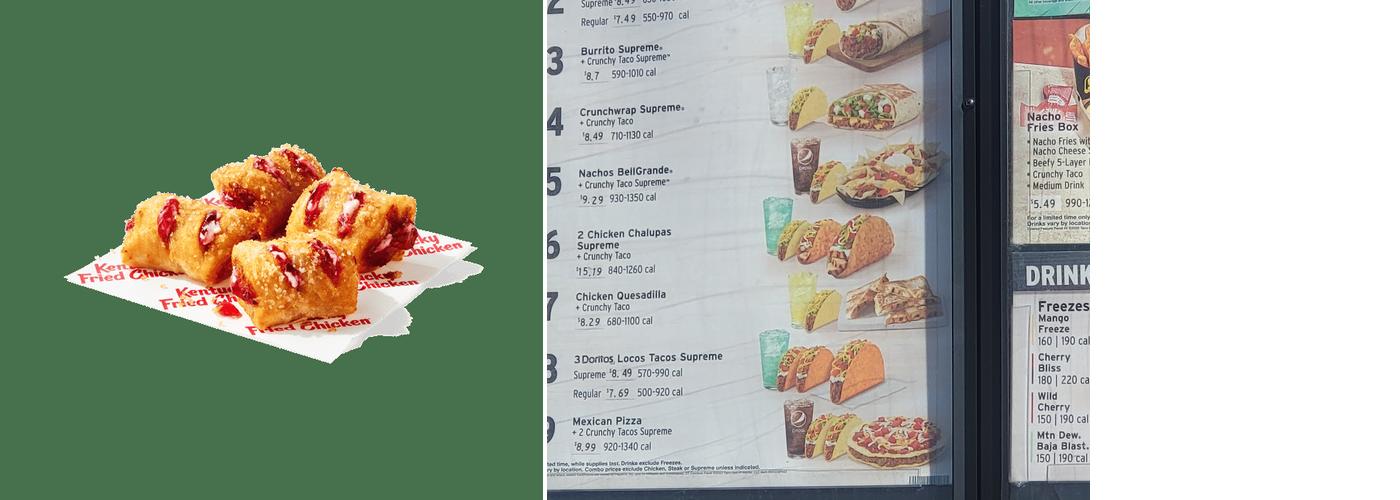 KFC Menu