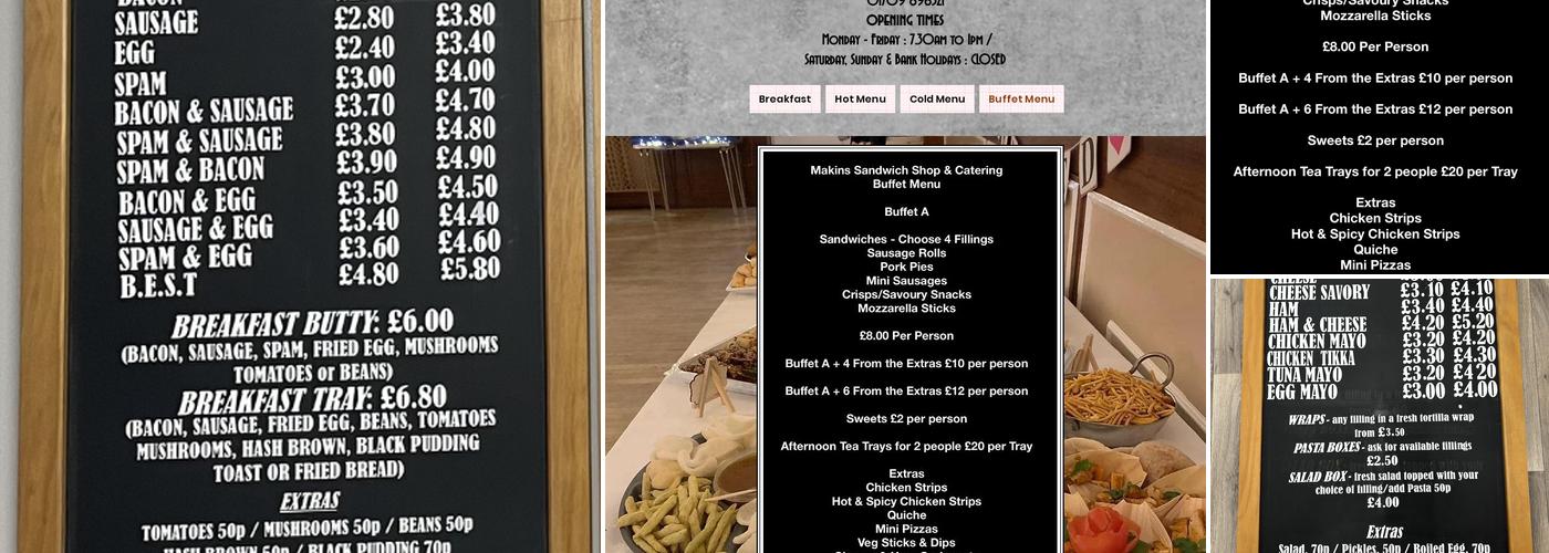 Makin’s Sandwiches & Catering Menu