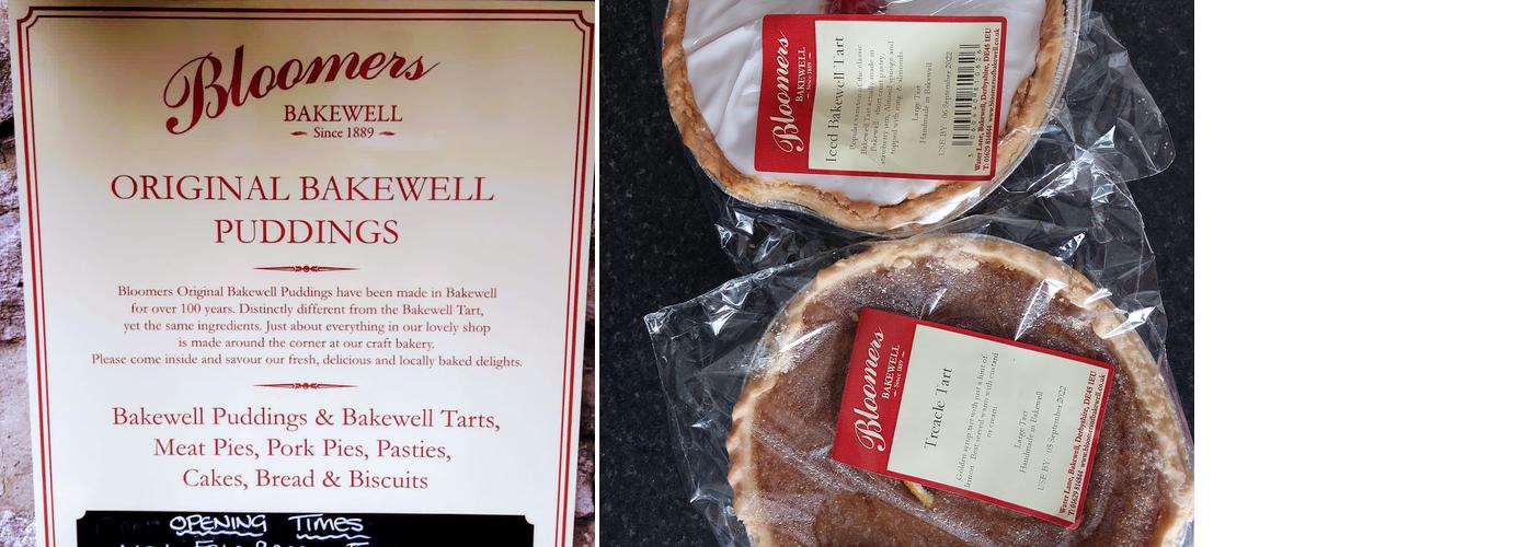 Bloomers of Bakewell Menu