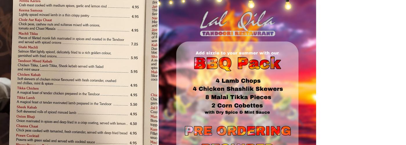 Lal Qila Menu