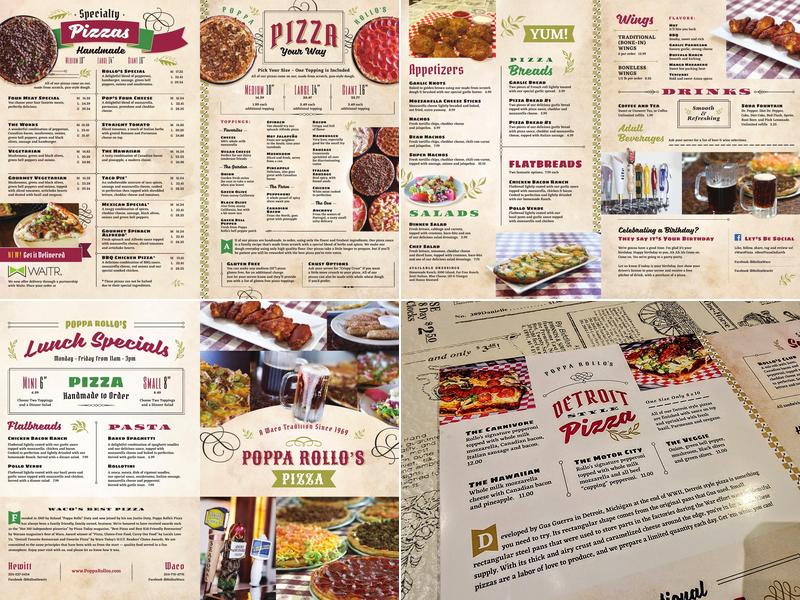 Poppa Rollo's Pizza - Hewitt Dr. Menu