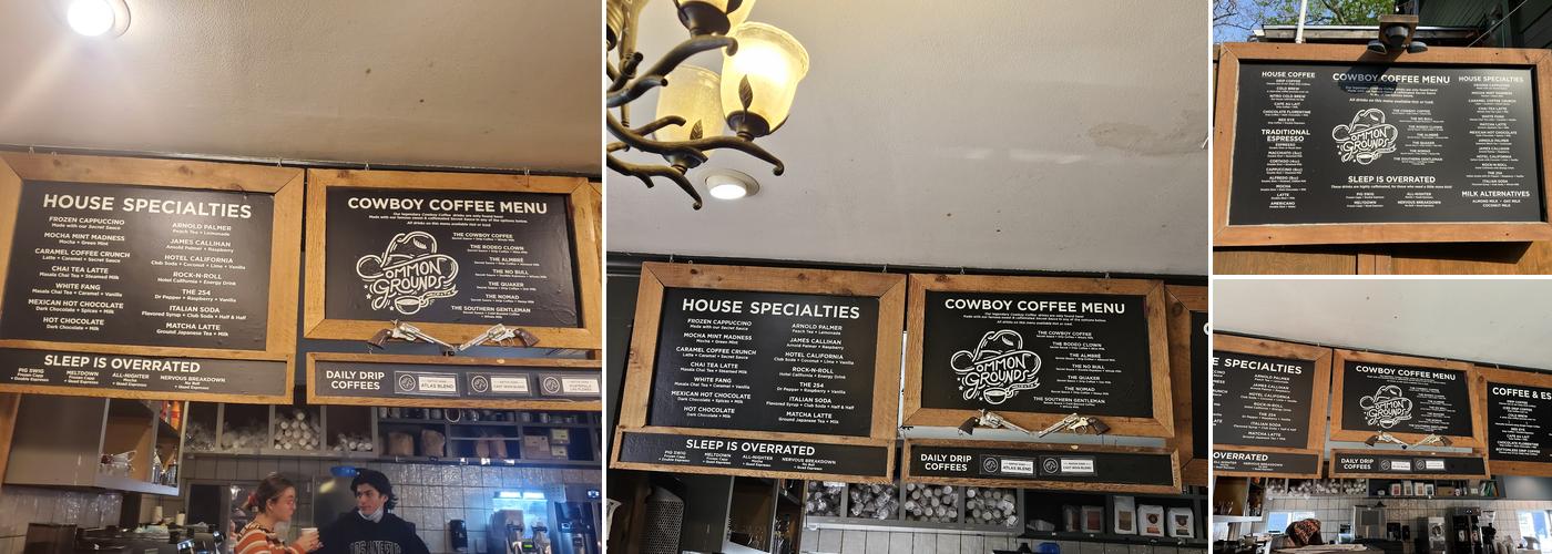 Common Grounds Waco Menu