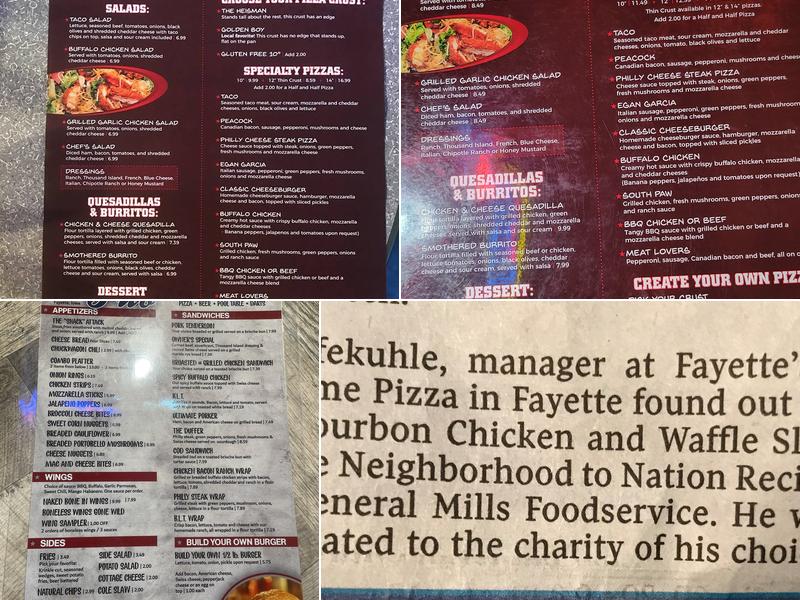 Dt's Pub & Primetime Menu