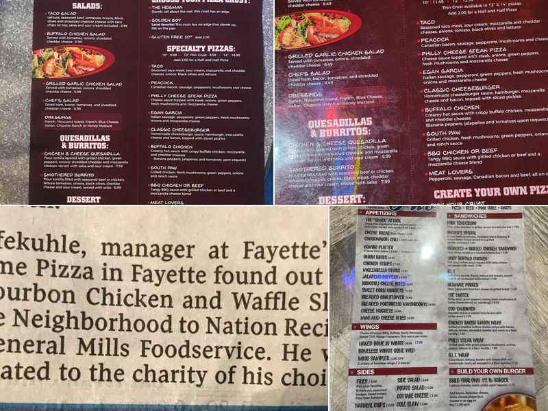 Dt's Pub & Primetime Menu