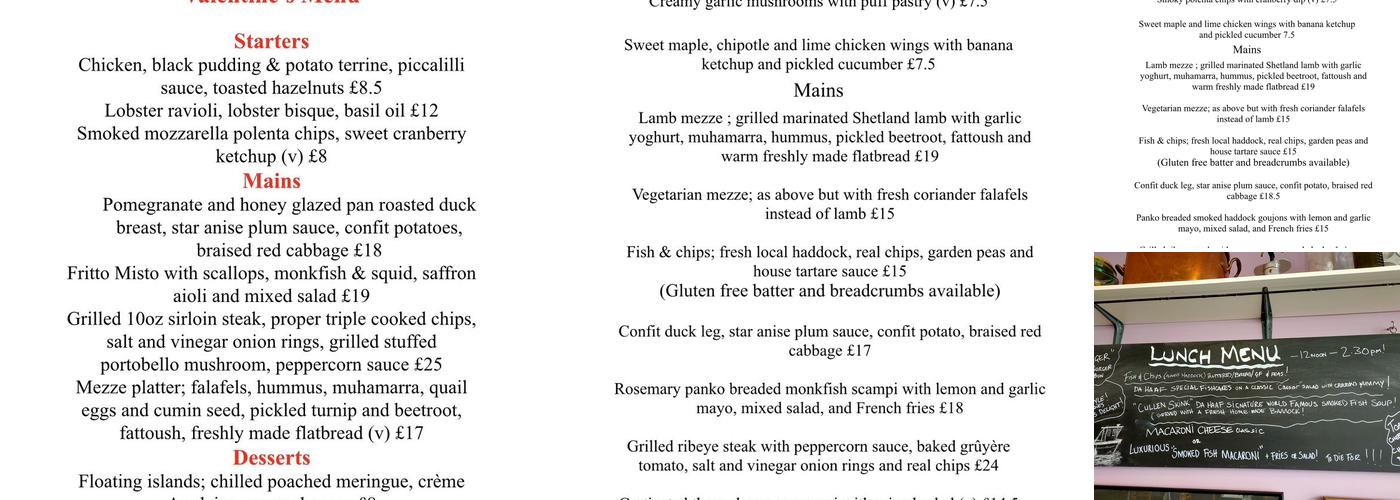 Da Haaf Restaurant Menu