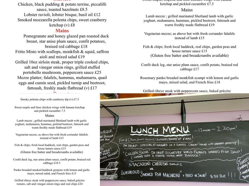 Da Haaf Restaurant Menu