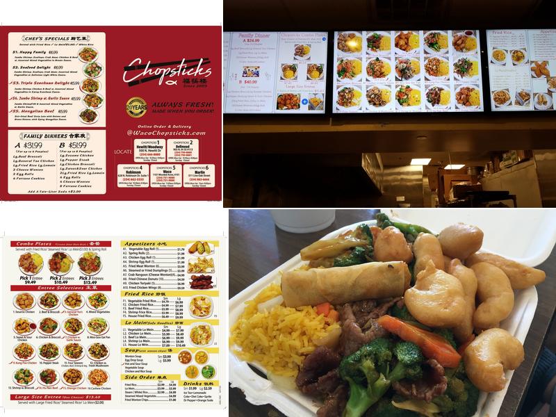 Chopsticks Menu