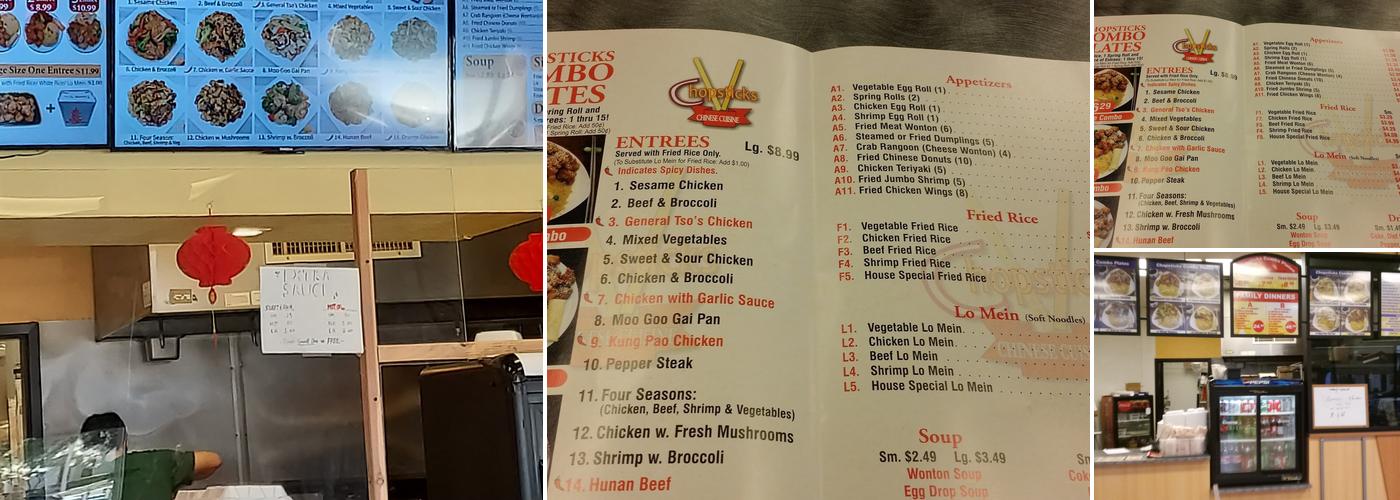 Chopsticks Menu