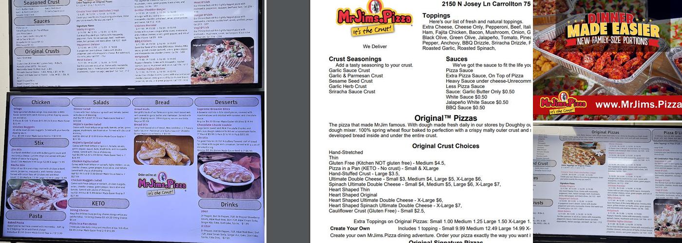 MrJims.Pizza Menu