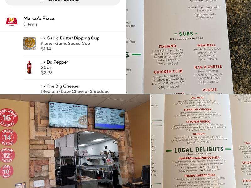 Marco's Menu