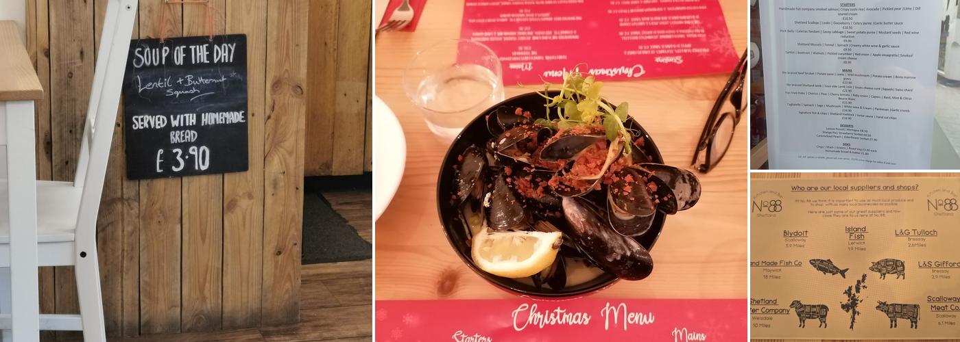 No 88 Kitchen and Bar Menu