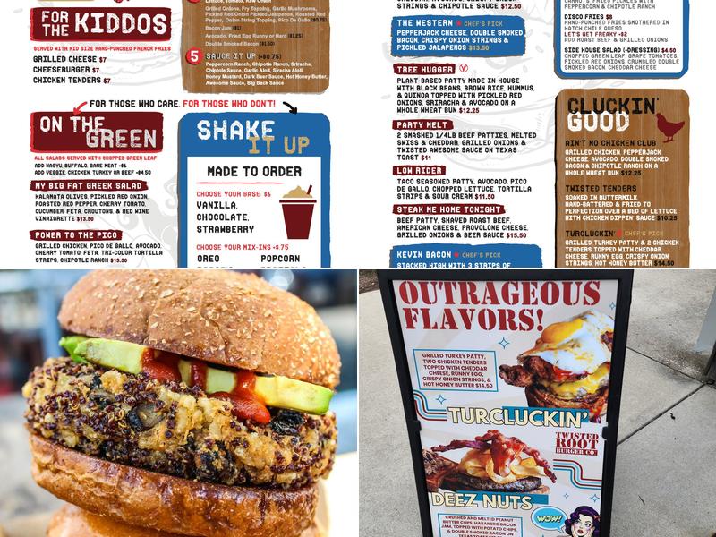 Twisted Root Burger Co. Menu