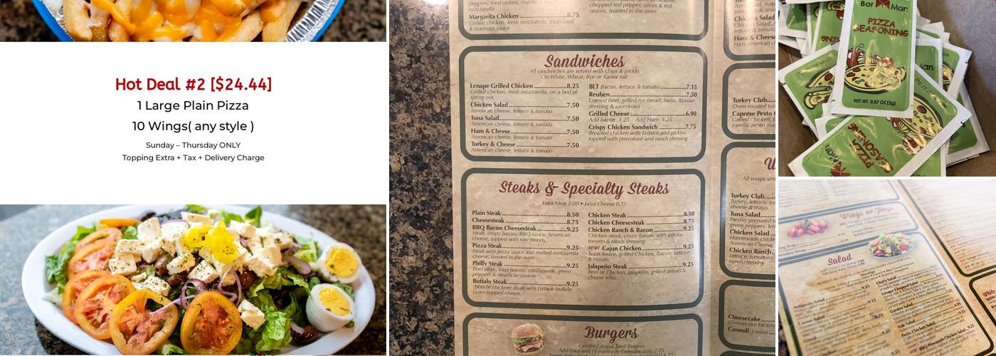 Lenape Pizza Menu