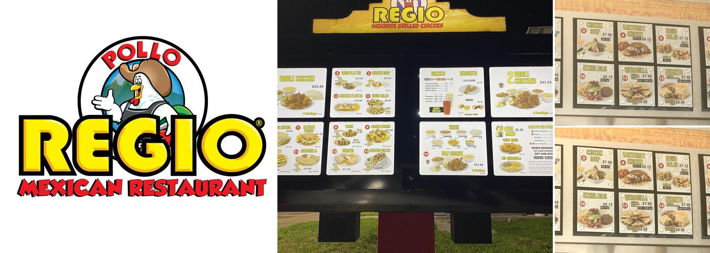 Pollo Regio Menu