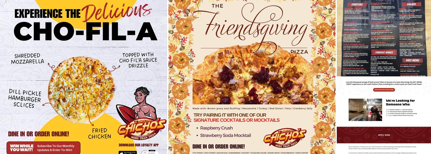 Chicho's Pizza Hickory Menu