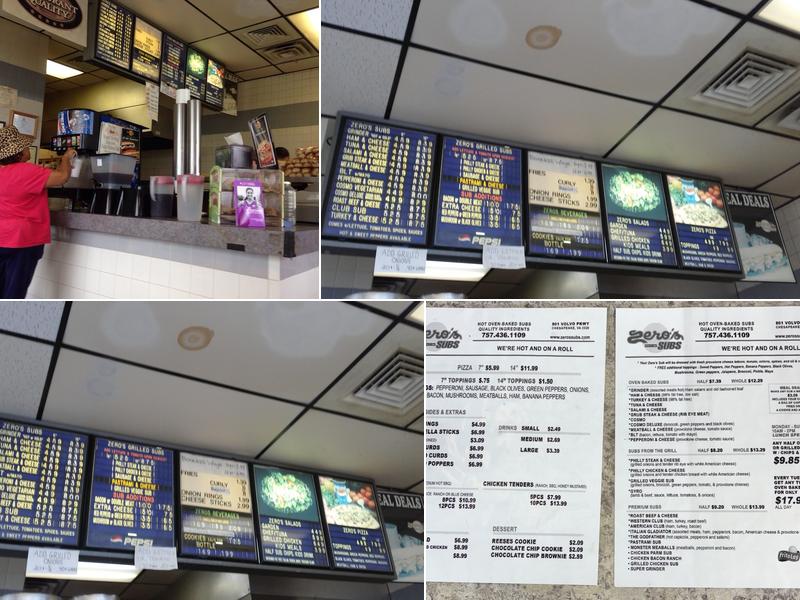 Zero's Subs Menu