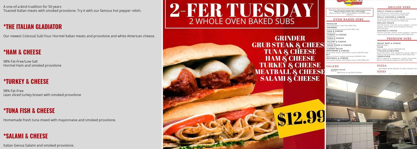 Zero's Subs Menu